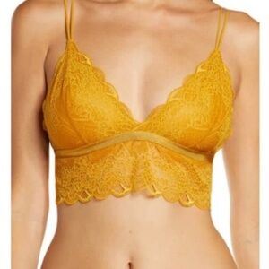 Madewell Mustard Lace Bralette